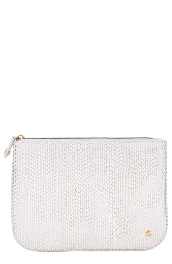 Stephanie Johnson Havana Large Flat Pouch, Size - White