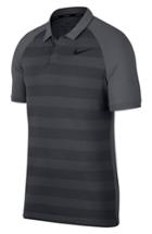Men's Nike Stripe Polo Shirt - Grey