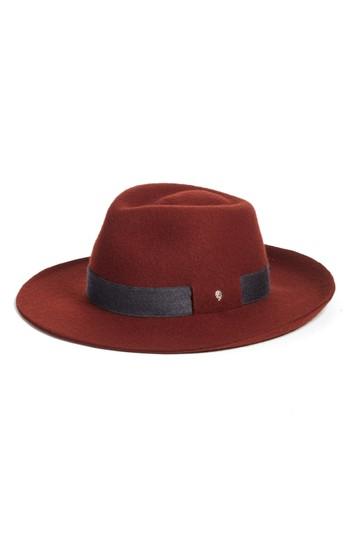 Women's Helen Kaminski Brushed Wool Felt Fedora - Grey