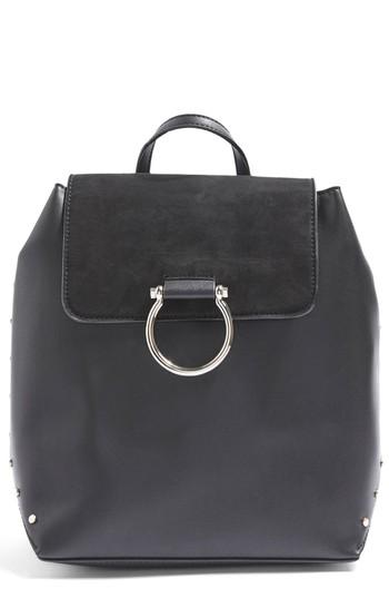 Topshop Remy Trophy Faux Leather Backpack -