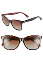 Women's Kate Spade New York Danalyn 54mm Polarized Sunglasses - Dark Havana Polarized