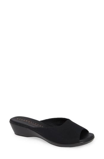 Women's Athena Alexander Bambuca Wedge Slide Sandal M - Black