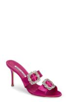 Women's Manolo Blahnik Mulussanhan Mule Sandal Us / 37eu - Pink