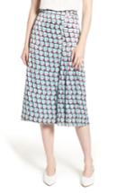 Women's Halogen Pleat Detail Midi Skirt - Blue