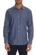 Men's Robert Graham Peperill Fit Sport Shirt, Size Medium - Blue