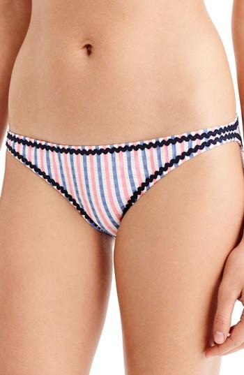 Women's J.crew Surf Hipster Bikini Bottoms - White
