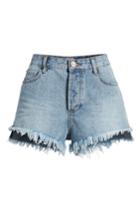 Women's Amuse Society Shoreline Fray Hem Denim Shorts