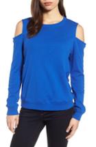Women's Caslon Cold Shouldetr Knit Top - Blue