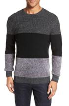 Men's Vince Camuto Colorblock Chenille Sweater - Blue