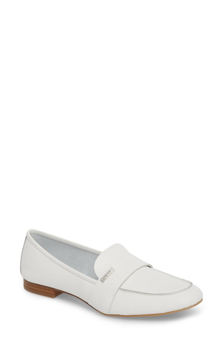 Women's Calvin Klein Cemmie Loafer .5 M - White