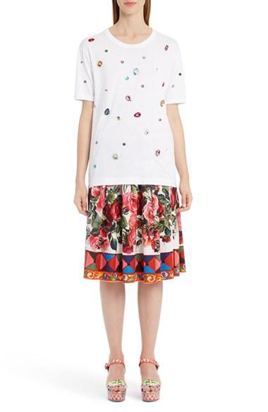 Women's Dolce & Gabbana Jewel Cotton Tee