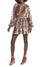 Women's Tularosa Delaney Crushed Velvet Minidress