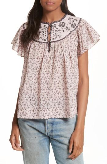 Women's La Vie Rebecca Taylor Embroidered Yoke Top