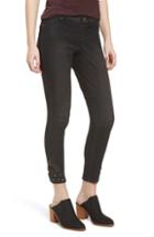 Women's Zeza B By Hue High Waist Embellished Denim Skimmer Leggings - Black