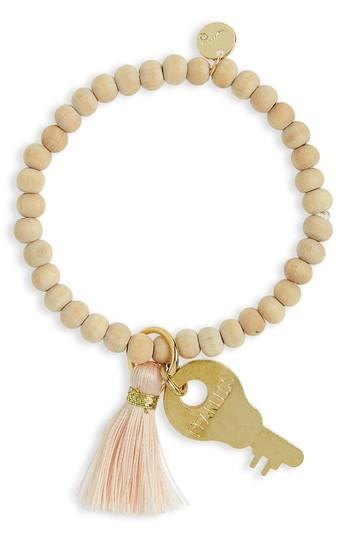 Women's The Giving Keys Inspiration Key Charm & Tassel Beaded Bracelet
