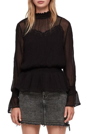Women's Allsaints Clarette Smock Waist Top