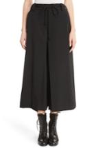 Women's Y's By Yohji Yamamoto G-gusset Tuck Front Wide Leg Pants