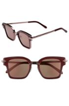 Women's Karen Walker Rebellion 49mm Sunglasses - Burgundy