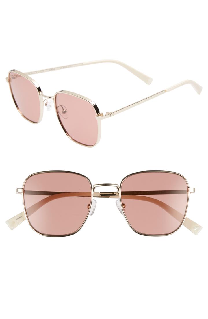 Women's Kendall + Kylie Dana 50mm Square Sunglasses - Light Gold/ Pink Rose