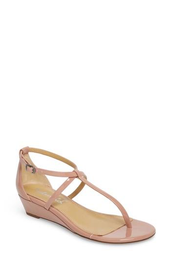Women's Splendid Bryce T-strap Wedge Sandal .5 M - Pink