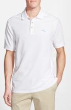 Men's Tommy Bahama 'the Emfielder' Original Fit Pique Polo, Size - White