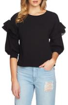 Women's 1.state Ruffle Pullover, Size - Black