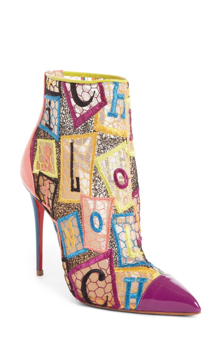 Women's Christian Louboutin Alphaloubi Gipsy Bootie .5us / 37.5eu - Pink