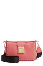 Mcm Xs Park Avenue Kasion Stud Leather Crossbody Bag - Coral