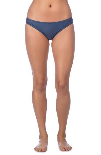 Women's Lucky Brand Suede With Me Hipster Bikini Bottoms - Blue