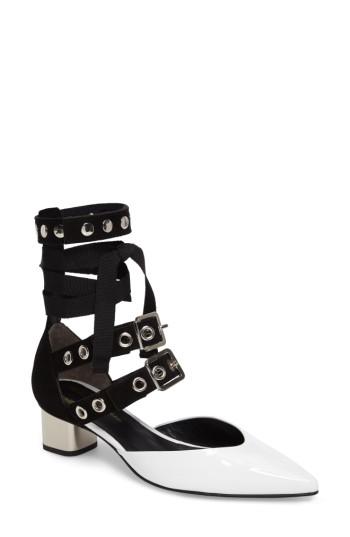 Women's Robert Clergerie X Self-portrait Susa Ankle Strap Pump Us / 40.5eu - White