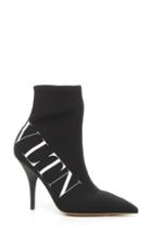 Women's Valentino Garavani Vltn Logo Sock Bootie Us / 35eu - Black