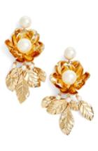 Women's Kate Spade Imitation Pearl Flower Earrings