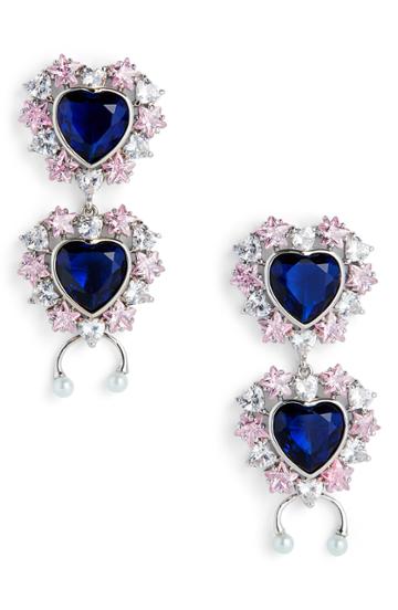 Women's Jiwinaia Studded Heart Earrings