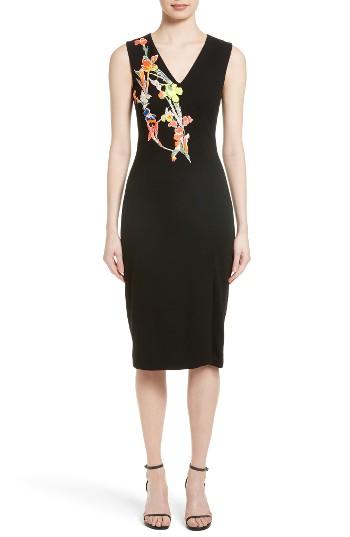 Women's Jason Wu Floral Applique Sheath Dress