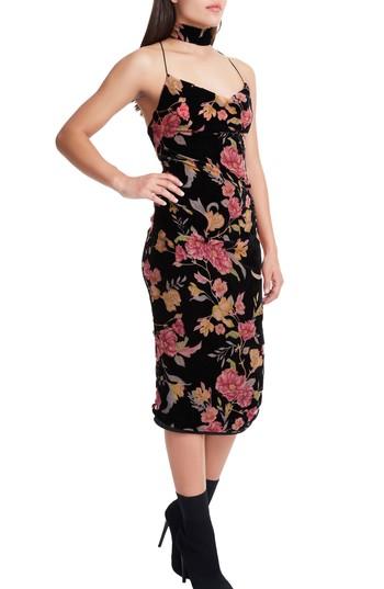 Women's Afrm Sloan Choker Neck Midi Slipdress - Black