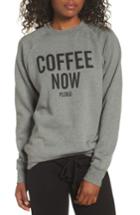 Women's Brunette The Label Coffee Now Lounge Sweatshirt /small - Grey