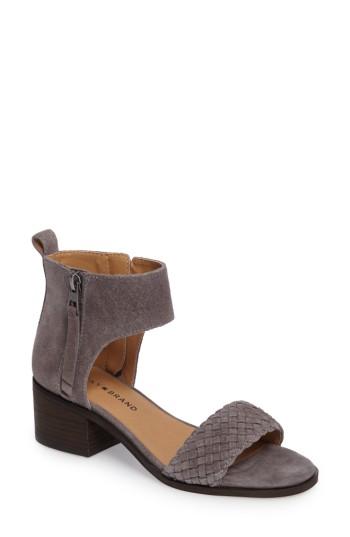 Women's Lucky Brand Nichele Braided Sandal .5 M - Grey
