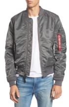 Men's Alpha Industries 'ma-1' Slim Fit Bomber Jacket - Grey