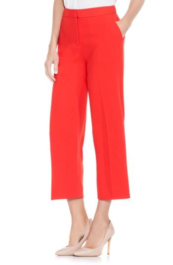 Women's Vince Camuto Texture Base Straight Leg Crop Pants - Orange