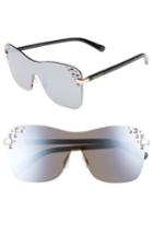 Women's Jimmy Choo Masks 63mm Rimless Shield Sunglasses -