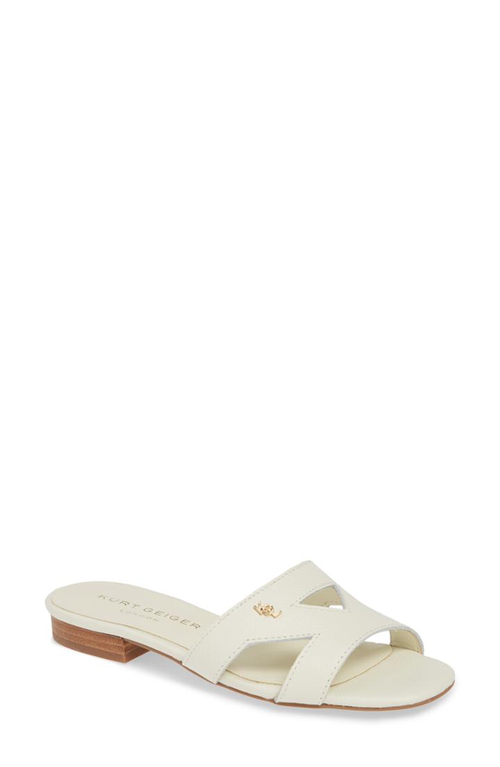 Women's Kurt Geiger London Odina Cutout Slide Sandal M - White