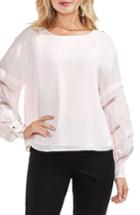 Women's Vince Camuto Pintuck Sleeve Blouse, Size - Pink