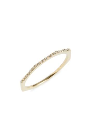 Women's Poppy Finch Diamond Octagon Band Ring