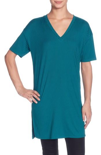 Women's Catherine Catherine Malandrino Neffi Ribbed Tunic - Green