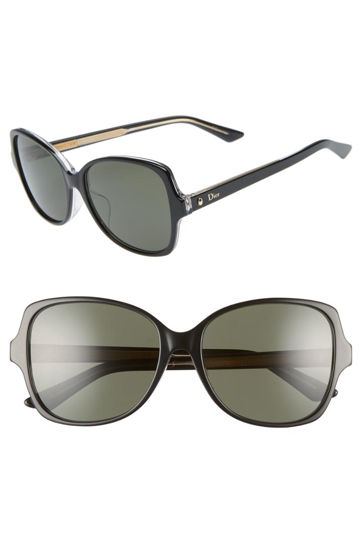 Women's Dior Montaigne 57mm Rectangular Sunglasses -
