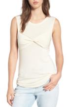 Women's Treasure & Bond Twist Front Tank, Size - Ivory