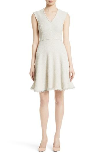 Women's Rebecca Taylor Stretch Tweed Fit & Flare Dress