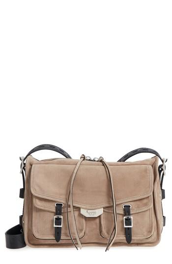 Rag & Bone Field Suede Messenger Bag - Grey