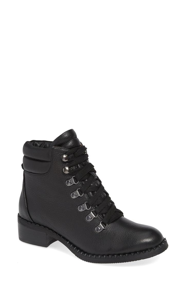 Women's Gentle Souls By Kenneth Cole Brooklyn Combat Boot .5 M - Black