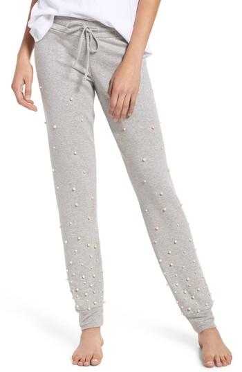 Women's Michael Lauren Price Imitation Pearl Embellished Lounge Pants